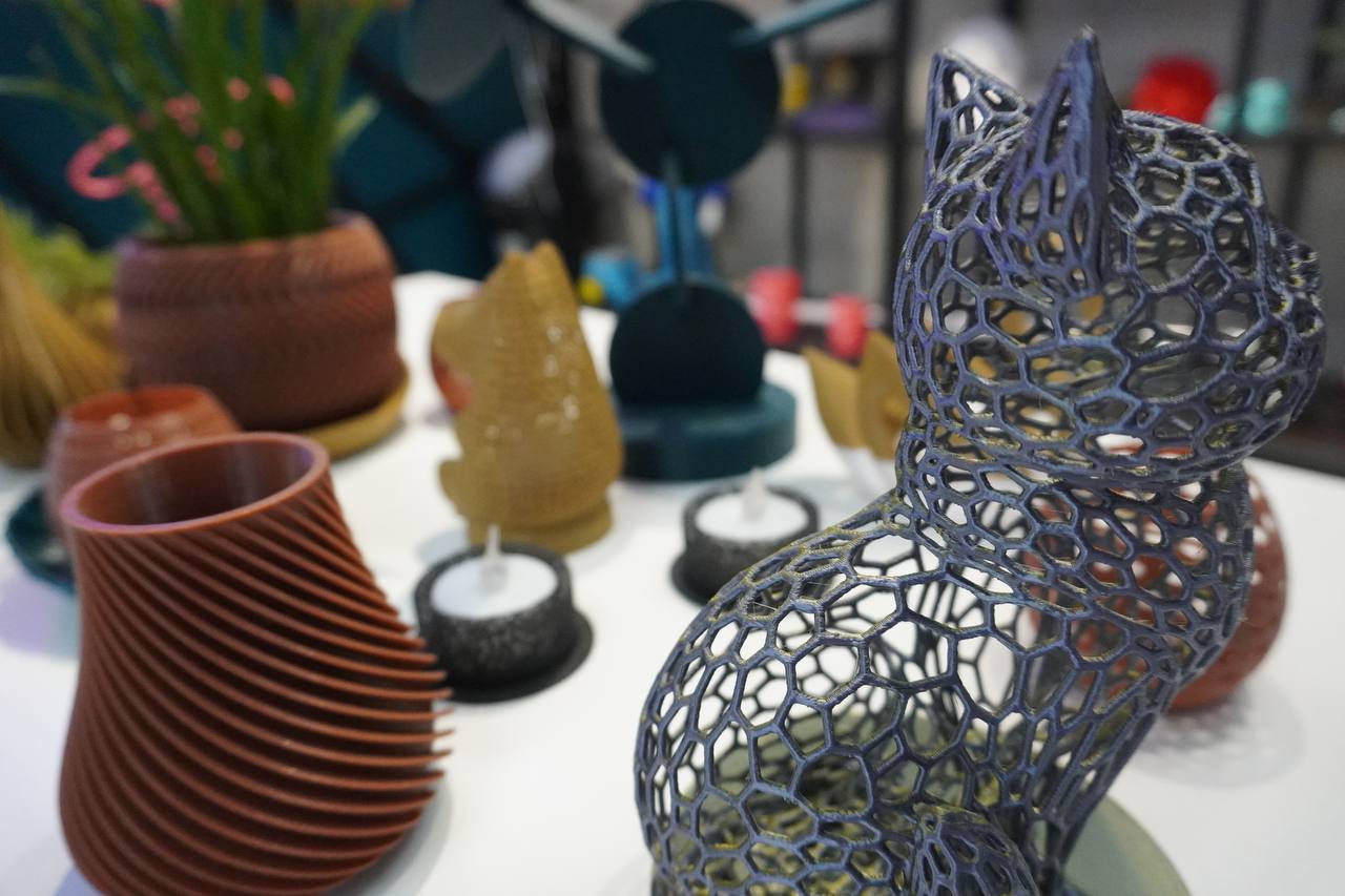 Display of 3D printed objects