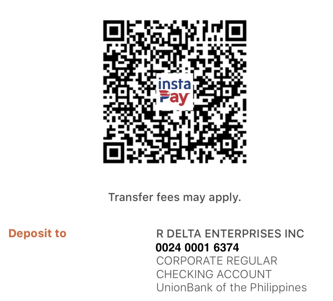 R Delta Enterprises Inc QRPh InstaPay payment QR code for CoLab Studio reservations